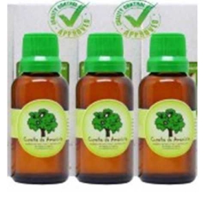 Óleo de copaíba 3 frascos de 30 ml vidro com conta gotas 